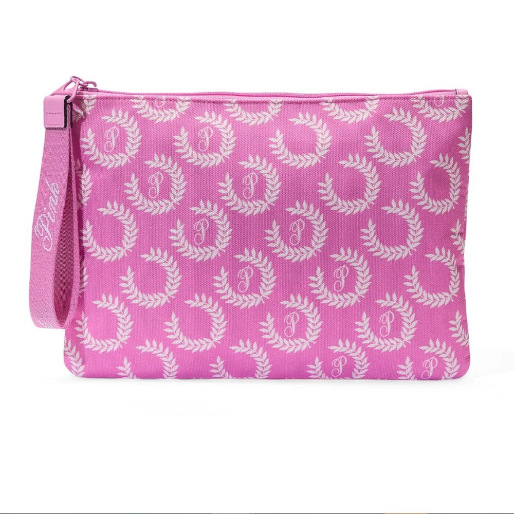 NWT Victoria's Secret PINK Top-Zip Pouch
